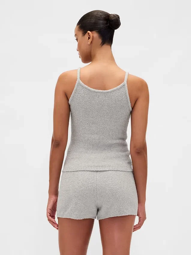 CashSoft bouclé-trui-tanktop