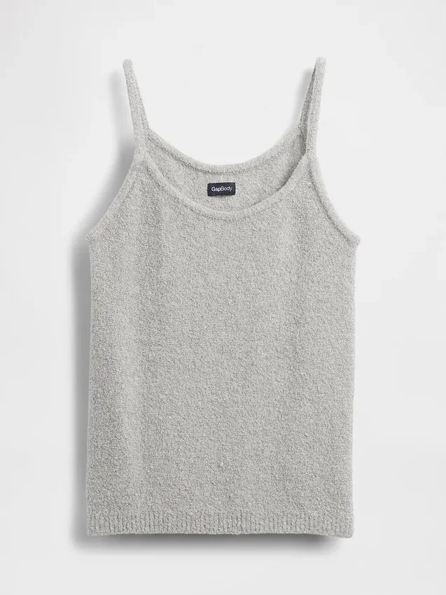 CashSoft bouclé-trui-tanktop