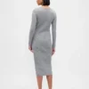 CashSoft geribde midi-trui-jurk