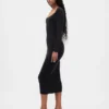 CashSoft geribde midi-trui-jurk