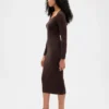 CashSoft geribde midi-trui-jurk