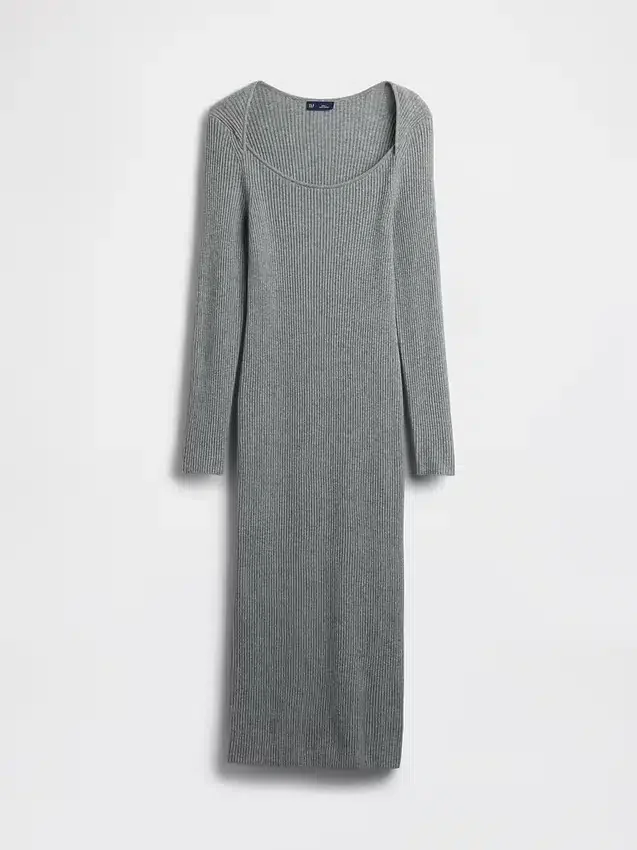 CashSoft geribde midi-trui-jurk