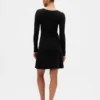 CashSoft geribde mini-trui-jurk