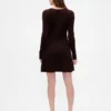 CashSoft geribde mini-trui-jurk