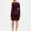 CashSoft geribde mini-trui-jurk