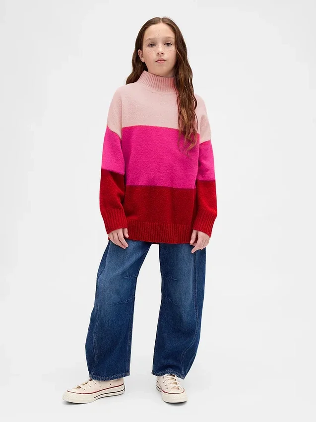 CashSoft gestreepte tuniek-trui voor kinderen