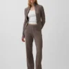 CashSoft kabelgebreide trui met broek