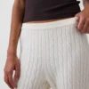 CashSoft kabelgebreide trui met broek