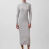 CashSoft maxi-trui-jurk met col