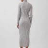 CashSoft maxi-trui-jurk met col