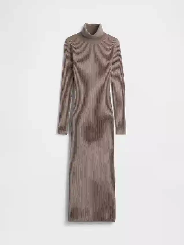CashSoft maxi-trui-jurk met col