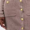 CashSoft mini-trui-jurk met geribde zakken