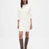 CashSoft mini-trui-jurk met kabelpatroon