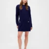 CashSoft mini-trui-jurk met kabelpatroon