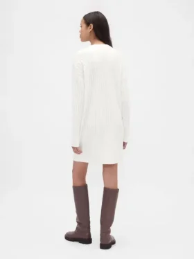 CashSoft mini-trui-jurk met kabelpatroon