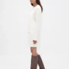CashSoft mini-trui-jurk met kabelpatroon