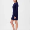 CashSoft mini-trui-jurk met kabelpatroon