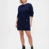 CashSoft mini-trui-jurk met kabelpatroon