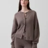 CashSoft oversized grof gebreid vest