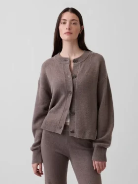 CashSoft oversized grof gebreid vest