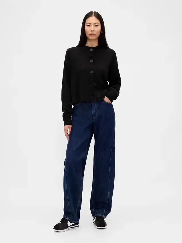 CashSoft oversized grof gebreid vest