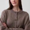 CashSoft oversized grof gebreid vest