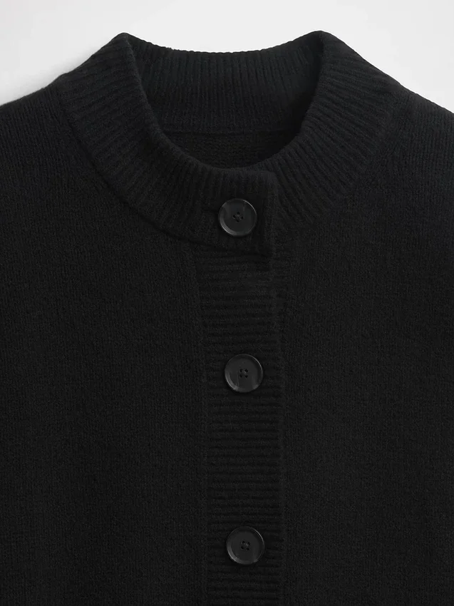 CashSoft oversized grof gebreid vest
