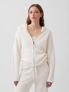 CashSoft oversized hoodie met ritssluiting en shaker-steek