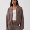 CashSoft oversized hoodie met ritssluiting en shaker-steek