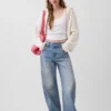 CashSoft oversized hoodie met ritssluiting en shaker-steek