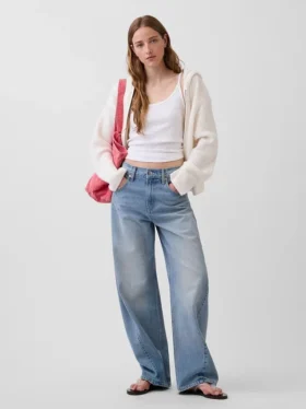 CashSoft oversized hoodie met ritssluiting en shaker-steek