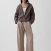 CashSoft oversized hoodie met ritssluiting en shaker-steek