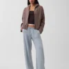 CashSoft oversized hoodie met ritssluiting en shaker-steek
