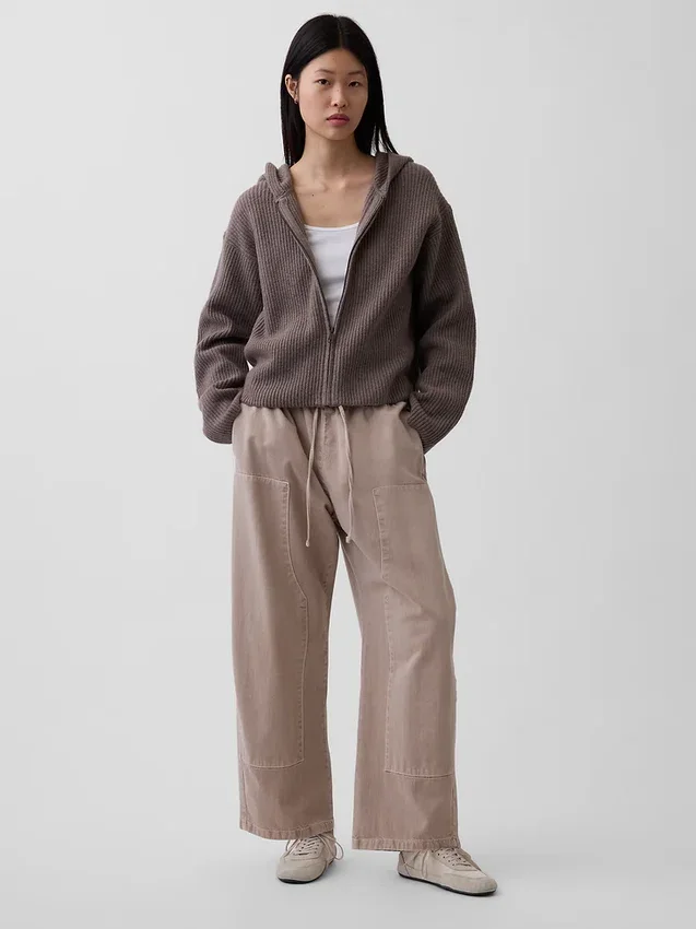 CashSoft oversized hoodie met ritssluiting en shaker-steek