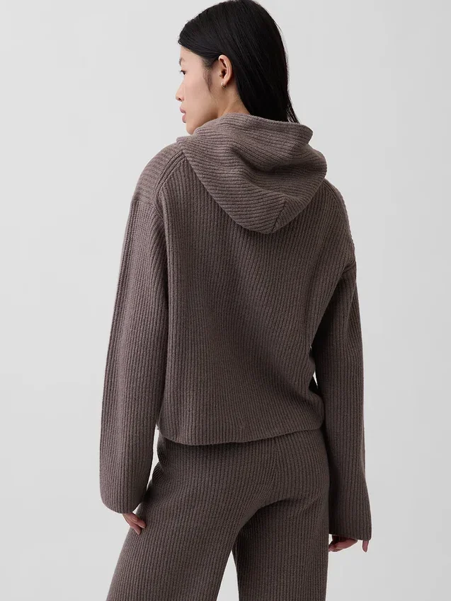 CashSoft oversized hoodie met ritssluiting en shaker-steek
