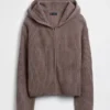 CashSoft oversized hoodie met ritssluiting en shaker-steek