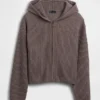 CashSoft oversized hoodie met ritssluiting en shaker-steek
