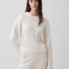 CashSoft oversized trui met kabelpatroon