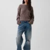 CashSoft oversized trui met kabelpatroon