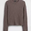 CashSoft oversized trui met kabelpatroon