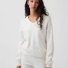 CashSoft oversized trui met V-hals