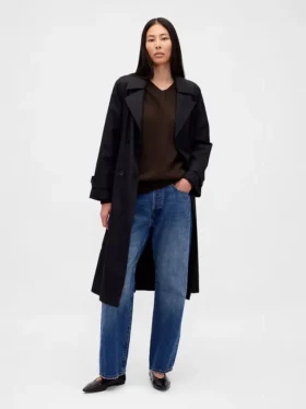 CashSoft oversized trui met V-hals