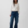 CashSoft oversized trui met V-hals