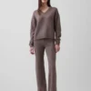 CashSoft oversized trui met V-hals