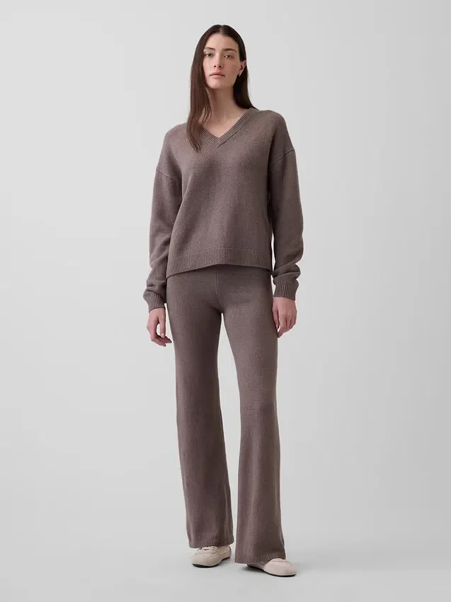 CashSoft oversized trui met V-hals