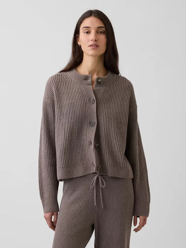 CashSoft oversized vest met shaker-steek