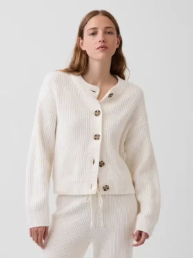 CashSoft oversized vest met shaker-steek