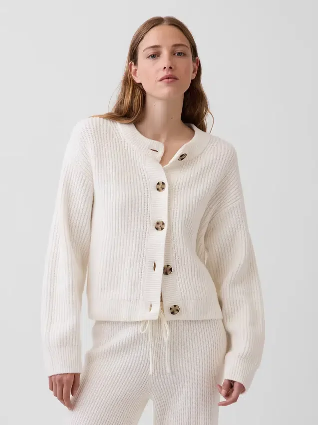 CashSoft oversized vest met shaker-steek