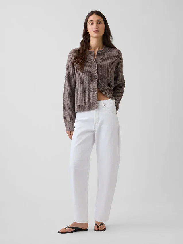 CashSoft oversized vest met shaker-steek