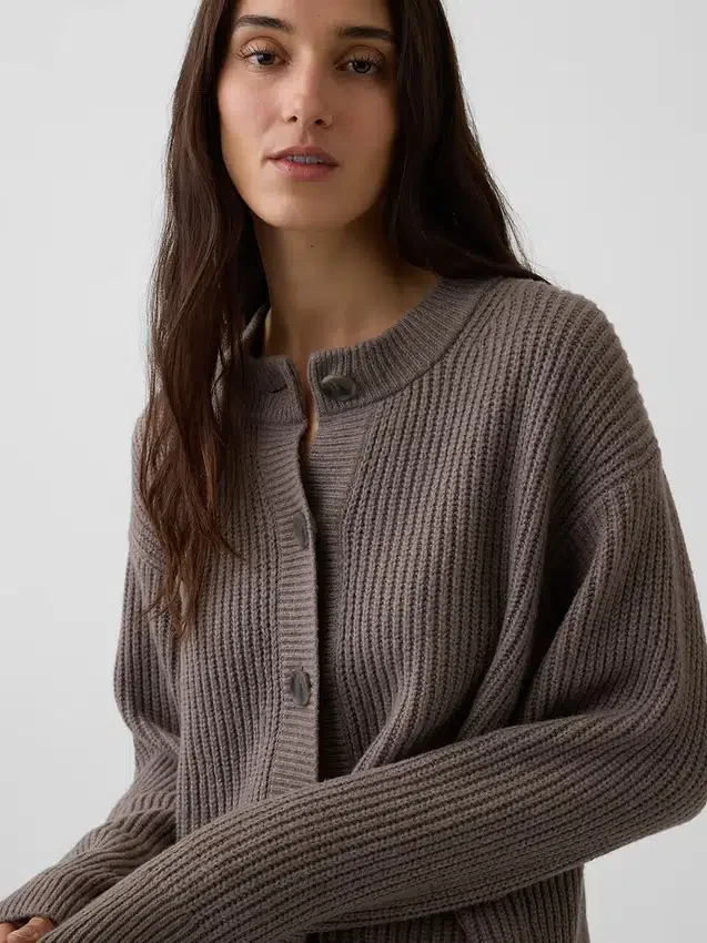 CashSoft oversized vest met shaker-steek